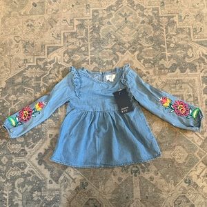 Brand new Crown & Ivy blouse. Size 2T